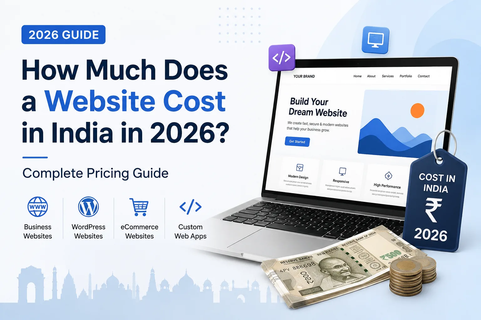 How Much Does a Website Cost in India in 2026? Complete Guide