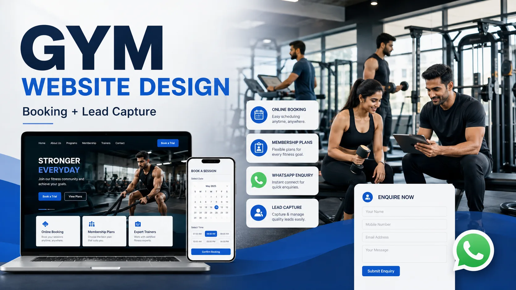 Gym Website Design: Booking & Lead Capture Features